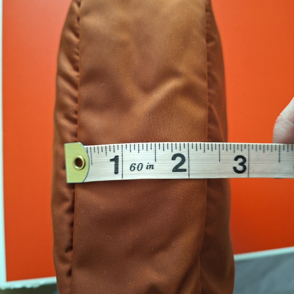Prada Rust Nylon Zip  Small Pouch - Picture 15 of 15